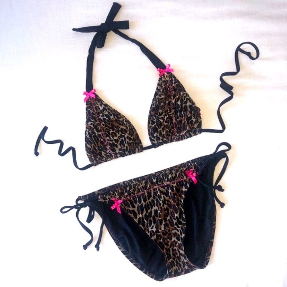 Betsey Johnson Animal Print Bikini